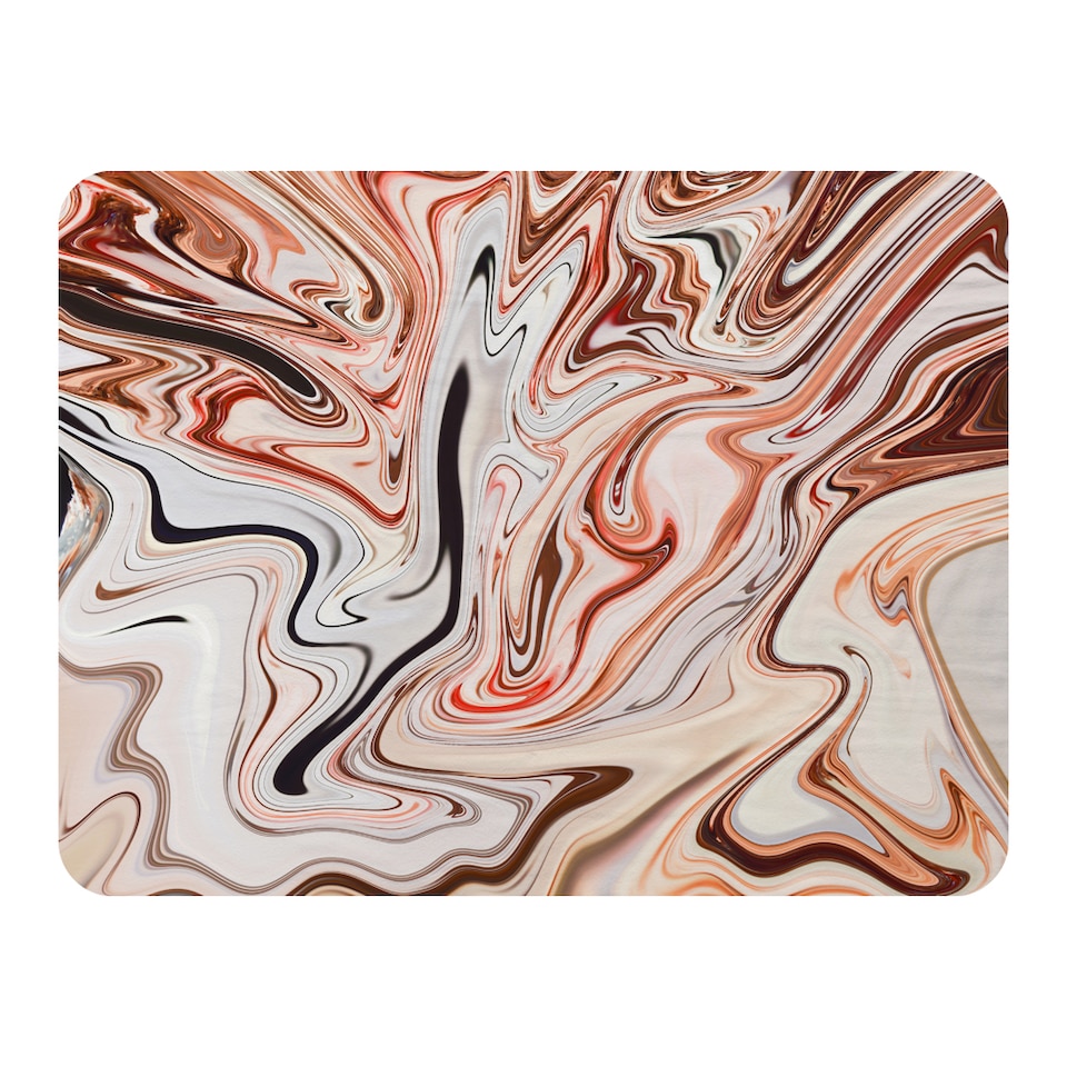 image 1 of Pink Rippled Marble Blanket | Multi