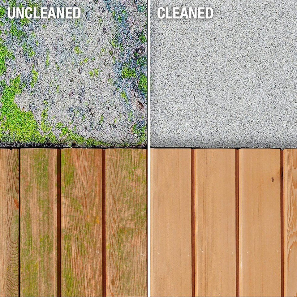 image 1 of Roxil 100 Green Mould, Algae & Lichen Killer 5L and 2 x Roxil Wood Waterproofing Cream Bundle for Decking, Shed, Fence and Others