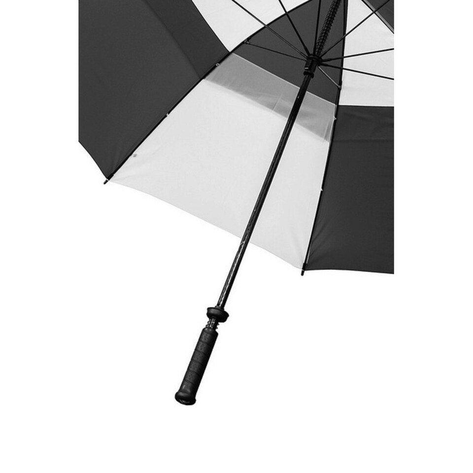 image 1 of Longridge Double Canopy Golf Umbrella - Black/White - One Size