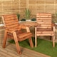 image 3 of Hand Made Chunky Rustic Wooden Garden Furniture Angled Tray