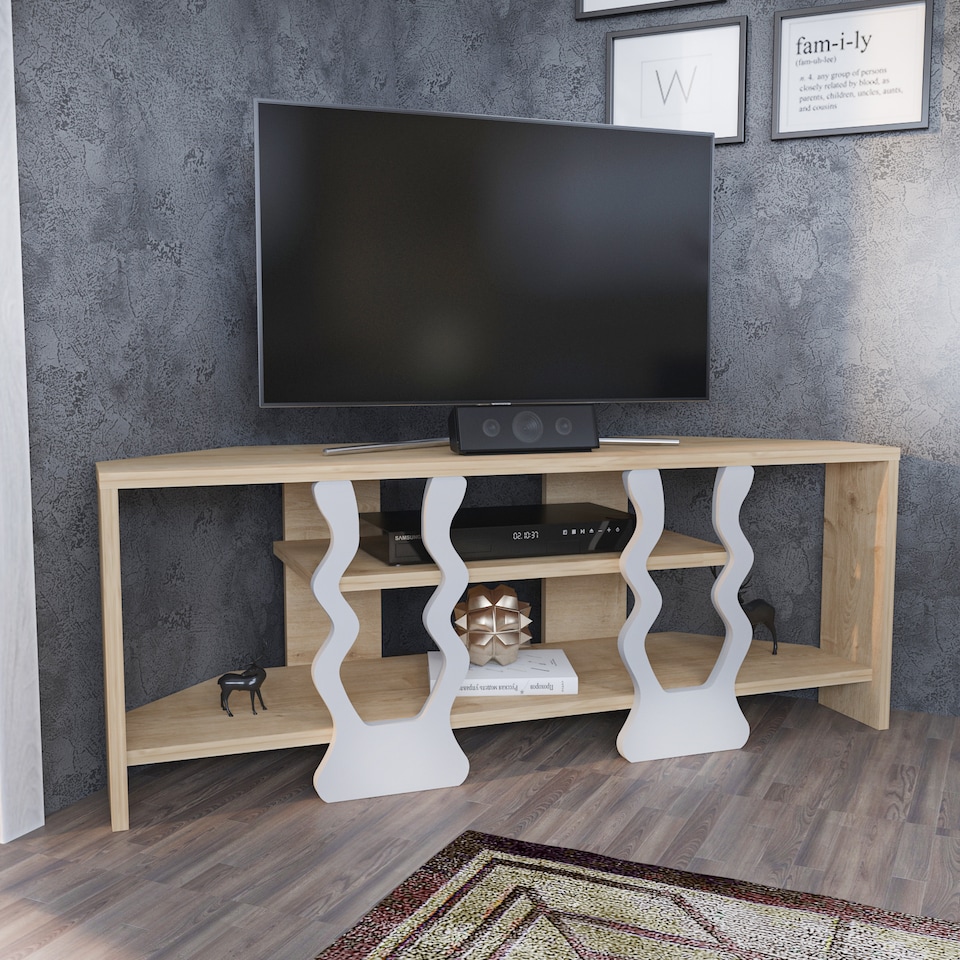 image 1 of Decorotika Firal Corner TV Unit for TVs up to 47 inch