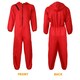image 6 of Adults Red Jumpsuit with Hood Costume + Salvador Mask | Red | XL