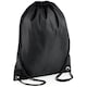 image 2 of BagBase Budget Water Resistant Sports Gymsac Drawstring Bag (11L) - Black - One Size Black | One Size