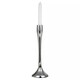 image 1 of Metal Candle Holder Candlesticks Set Gold Silver Decorative Decor | Silver | 1x Silver Small | Small | 1