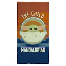 Star Wars: The Mandalorian The Child Towel | Blue | Blue/Orange | One Size | 1