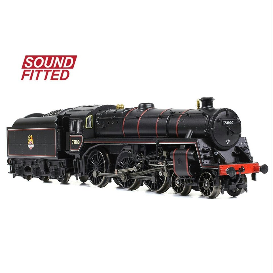 image 1 of Graham Farish 5MT w/BR1B Tender 73100 BR Early Lined Black (DCC-Sound)