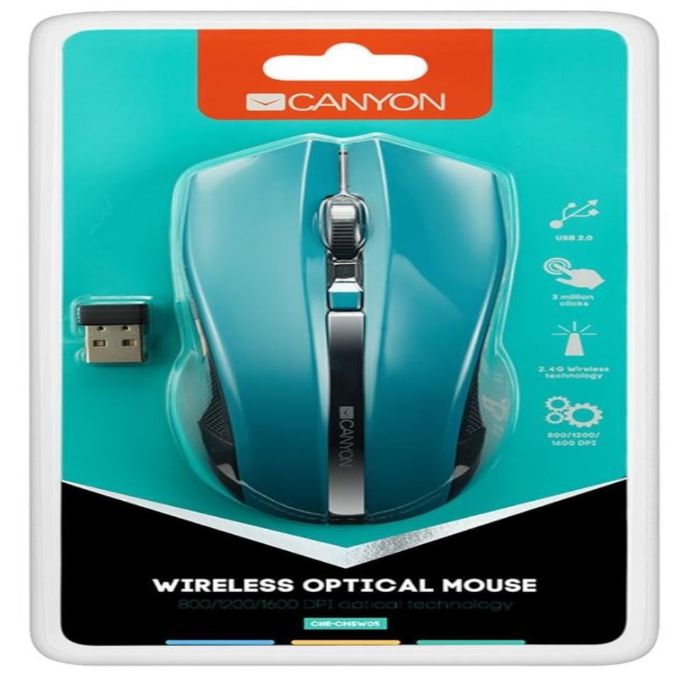image 1 of CANYON - Wireless Optical Mouse, Blue