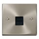 image 1 of SE HOME Satin Brushed Chrome Master Telephone Single Socket | Chrome | Satin Chrome