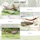 image 5 of Outsunny 298 x 117cm Hammock with Metal Stand Carrying Bag 120kg Multicolour | Multi | Multicolour stripe | L