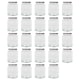 image 1 of Argon Tableware Hexagonal Glass Jam Jars with Silver Lids - 250ml - Pack of 24