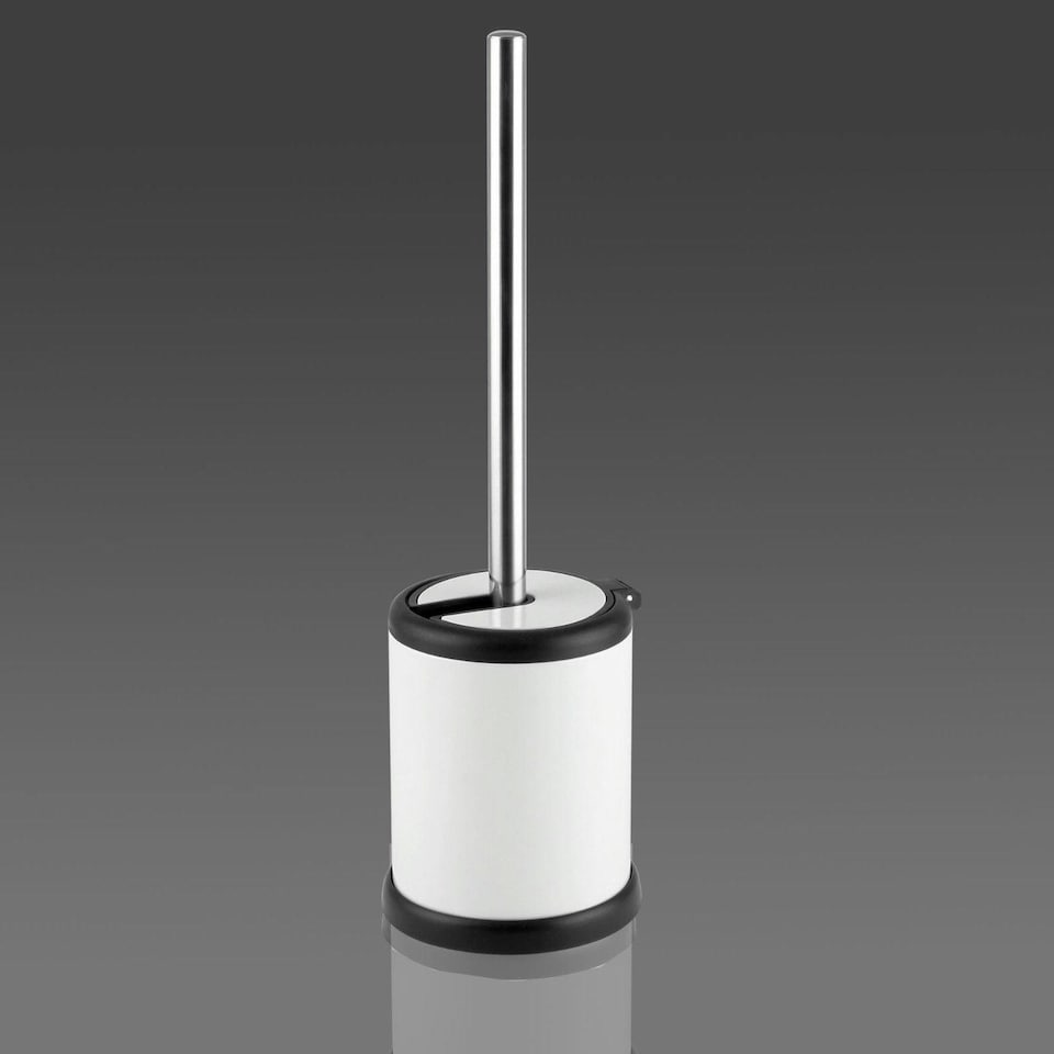 image 1 of Showerdrape Aero White Toilet Brush & Holder