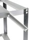 image 4 of Lacewing Twinpack Traditional 2 Tier Greenhouse Staging Shelving Bench in Silver 126cm