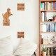 image 4 of NOVECRAFTO Cat Wall Steps – Set of 5 Square Wooden Shelves with Sisal Rope – Wall-Mounted Climbing Furniture for Indoor Cats – Natural Wood Finish
