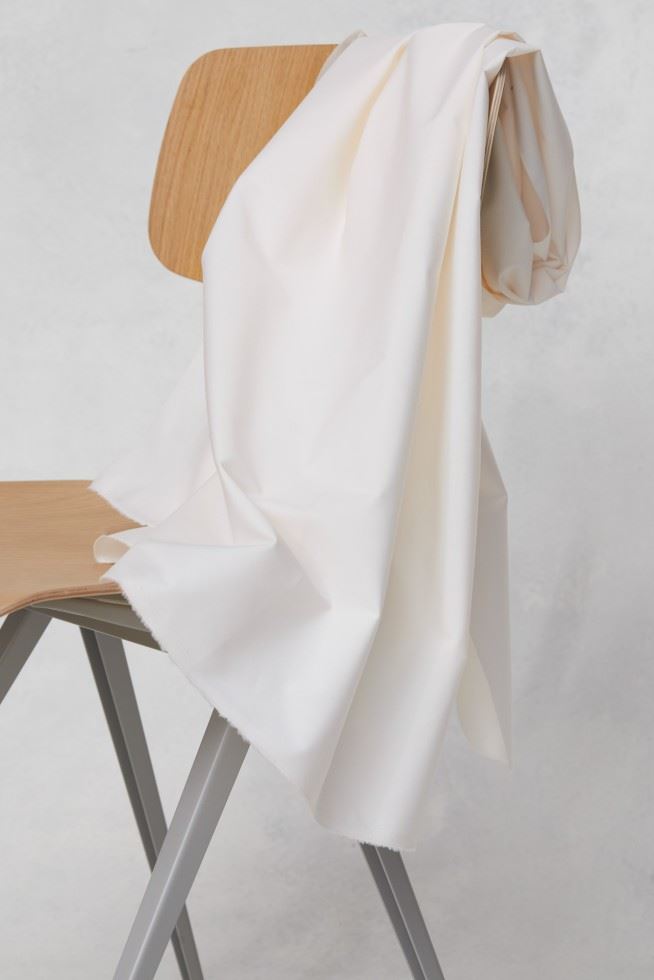 Mind The MAKER Creamy White Organic Papertouch 100% Cotton Poplin Dressmaking Fabric, 150cm / 59" Wide - per metre