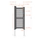 image 2 of Pedestrian Gate 1200x2000mm Black - Horizontal Solid Infill and Flat Top | Black | 1