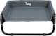 image 1 of Actiaspet Elevated Dog Bed Steel Frame Raised Pet Cot Black or Grey (Grey, Small)