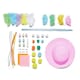 image 1 of Pink Easter Spring Bonnet DIY Craft Kit