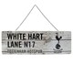 image 1 of Tottenham Hotspur FC Rustic Plaque - White/Black - One Size