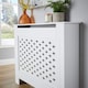 image 6 of Medium Radiator Cover MDF Wooden Home Decorative Modern Design | White