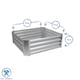 image 6 of Harbour Housewares Square Galvanised Steel Raised Garden Beds - 90cm x 90cm - Green - Pack of 2 | Green | Green