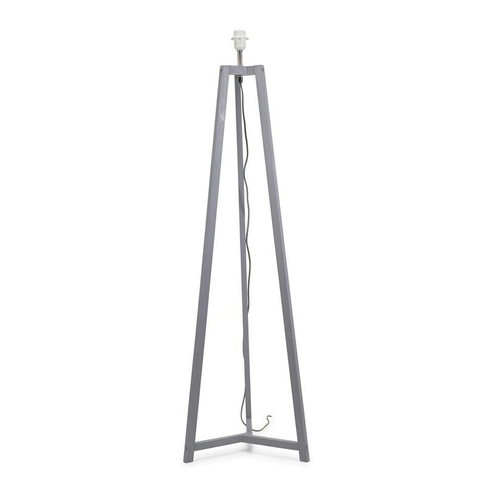 image 1 of ValueLights Lottie Grey Wooden Free Standing Tripod Floor Lamp Base