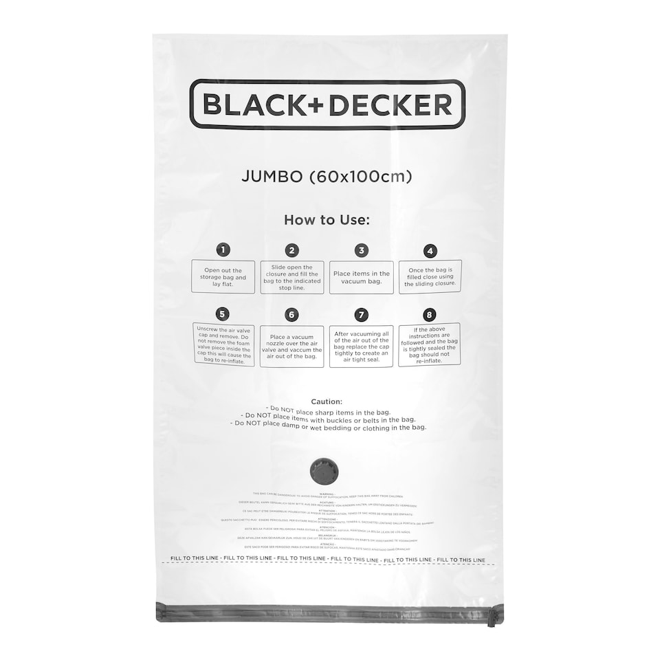 image 1 of BLACK+DECKER Vacuum Storage Bags Jumbo