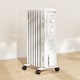 image 5 of HOMCOM 1500W Quiet Oil Filled Radiator, 7 Fin Energy Efficient Portable Electric Heater with 3 Heat Settings, Adjustable Thermostat, Safety Tip Over, Overheat Protection, for Home, White
