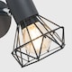image 4 of ValueLights Angus Matte Grey Geometric Wall Light & Bulb | Grey