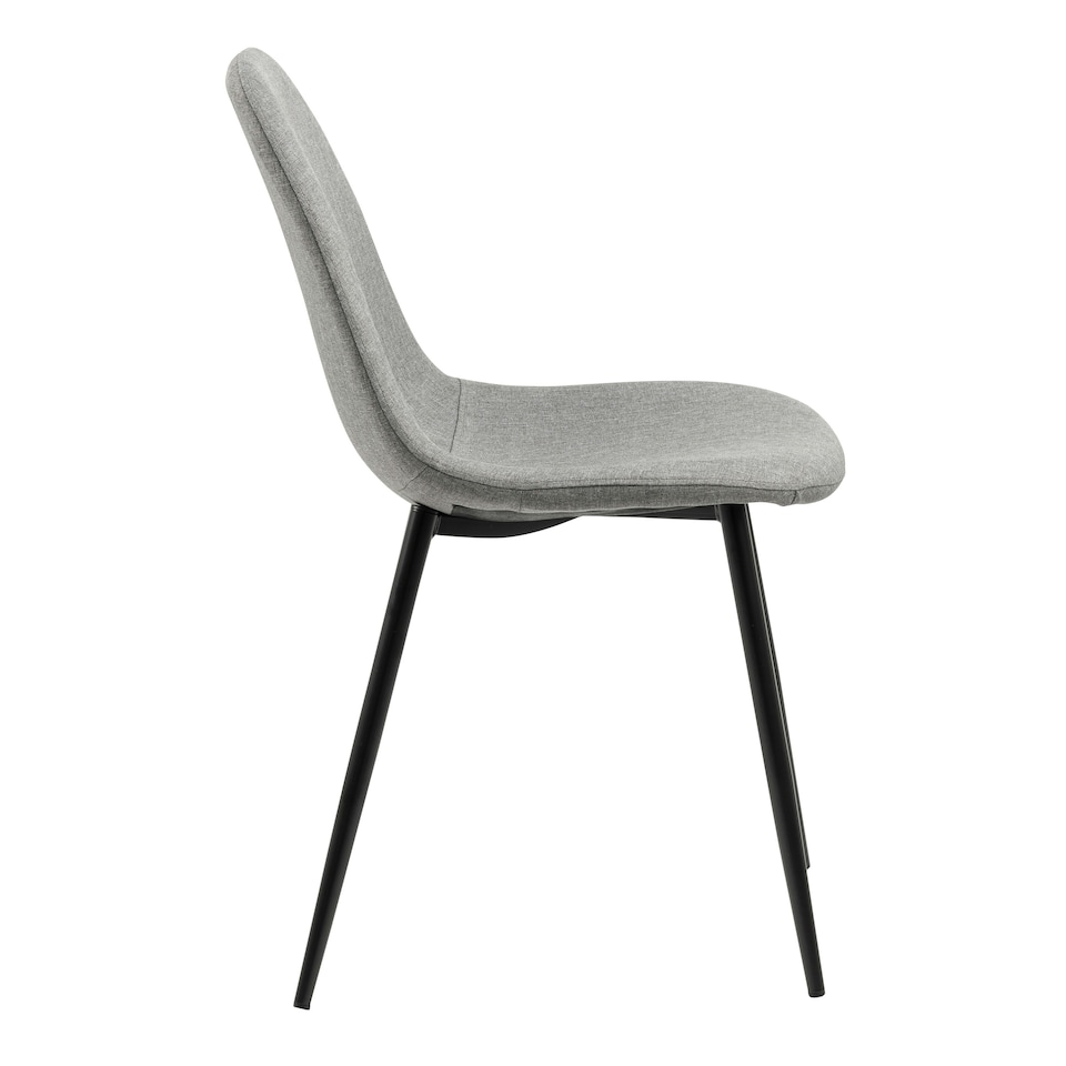 image 1 of Wilma Dining Chair in Light Grey Set of 4