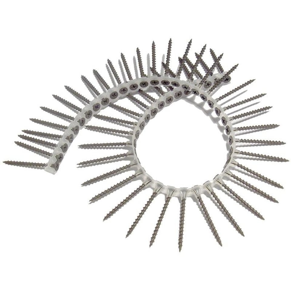 Forgefix Collated Drywall Screws, Phillips, Bugle Head - Multi Colour - 3.5 x 32mm