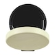 image 3 of Small Stainless Steel 3 Ltr Pedal Bin Kitchen Bathroom Toilet Rubbish, Cream Cream