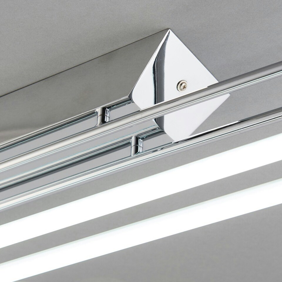 image 1 of Harper LED Linear Batten Polished Chrome Cool White Light, 3372 Lumens