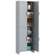 image 1 of HOMCOM Kitchen Cupboard Storage Cabinet with 6 Shelves Grey