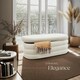 image 7 of Bench Altu - with velvet or boucle cover, padded, hallway storage Cream | Velvet Cream-White