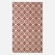 image 2 of Homescapes Cassia Red Cotton Geometric Rug - 160 x 230 cm Red | 160 x 230 cm