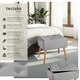 image 2 of Bench Ranya upholstered linen look with storage space - 300kg capacity Grey | Light Grey