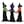 Black, Green, Orange, Purple