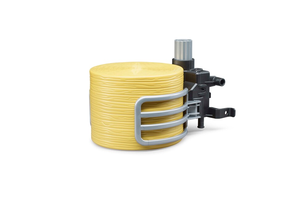 image 1 of Bruder Accessories Bale gripper with 1 round bale Bale Handling Accessory Set