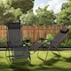 image 2 of 2 X Zero Gravity Chairs Garden Reclining Recliner Relaxer Sun Lounger