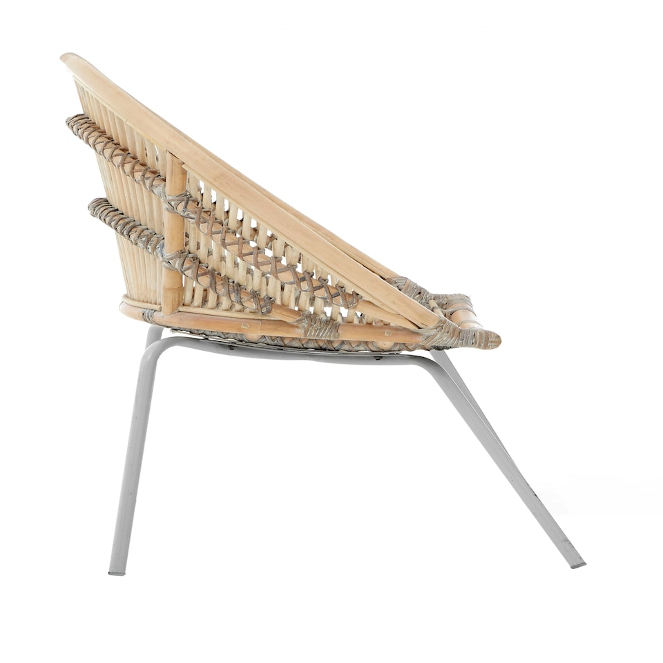 image 1 of Interiors by Premier White Washed Natural Rattan Chair, Rustless Rattan Chair, Easy Cleaning Rattan Armchair