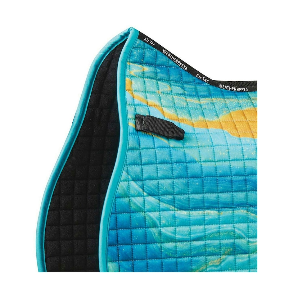 image 1 of Weatherbeeta Prime All Purpose Marble Horse Saddlepad - Blue/Orange - Pony