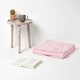 image 2 of Homescapes Cotton Gingham Check Pink Floor Cushion - 50 x 50 cm | Pink | 50 x 50 cm