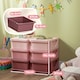 image 5 of HOMCOM Kids Storage Units with Drawers Chest Dresser Tower | Pink | 75 x 37 x 56.5cm
