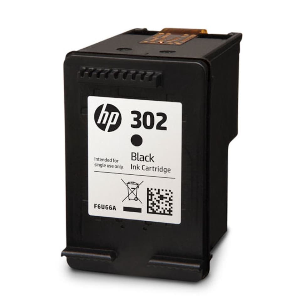 image 1 of 2x HP 302 Black Genuine Ink Cartridges
