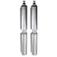 image 1 of 2pk Lift Off Bullet Hinge Weld On with Grease Nipple 16x120mm Heavy Duty Door Silver
