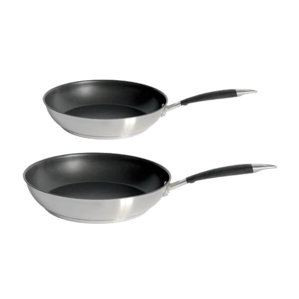 image 1 of Stoven Soft Touch Induction 20 and 24cm Non-Stick Frying Pan Set
