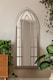 image 1 of The Somerley - Rustic Framed Arched Gothic Window Style Leaner Wall Mirror 59" X 24" (149CM X 61CM) Stone Colour | Multi