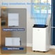 image 8 of HOMCOM 12000 BTU Portable Air Conditioner Unit with WiFi Smart App, 26m²