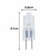 image 2 of UniBulb Halogen G4 Capsule 200lm 20W 2800K (Warm White) Dimmable Light Bulb For Ovens, Lamps, & Chandeliers - Pack of 12