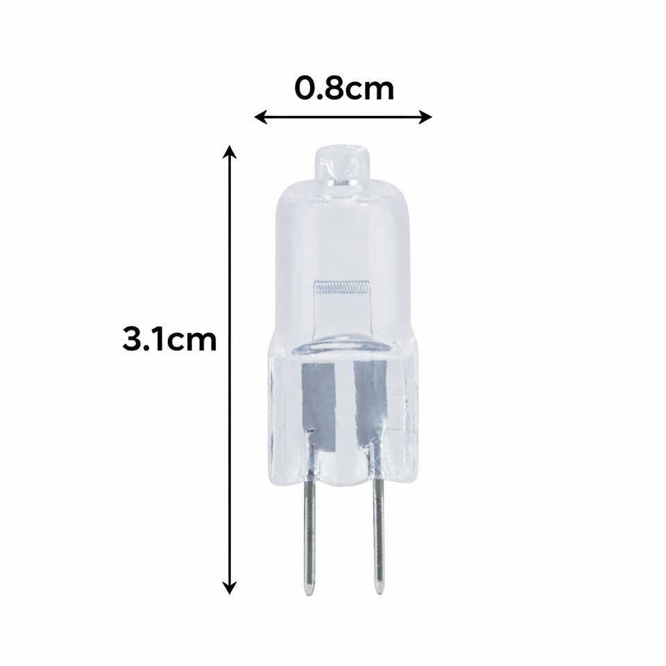 image 1 of UniBulb Halogen G4 Capsule 200lm 20W 2800K (Warm White) Dimmable Light Bulb For Ovens, Lamps, & Chandeliers - Pack of 12
